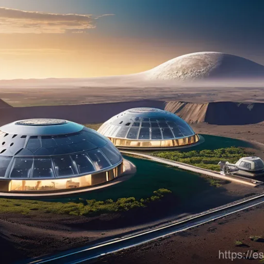 우주 식민지 개발의 긴급성과 도덕적 책임 - **Prompt 1: The Frontier of Tomorrow**
"A breathtaking panoramic view of a bustling multi-dome l...