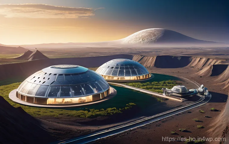우주 식민지 개발의 긴급성과 도덕적 책임 - **Prompt 1: The Frontier of Tomorrow**
"A breathtaking panoramic view of a bustling multi-dome l...