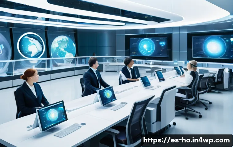 우주 식민지에서의 기업의 윤리적 역할 - A futuristic space colony interior showing a diverse group of workers wearing clean, modest uniforms...
